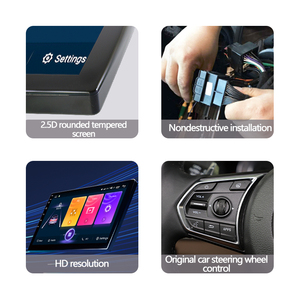 Lecteur multimédia Mp5 DVD à écran tactile 9 pouces pour <span class=keywords><strong>Yaris</strong></span> XP90 2005 - 2012 autoradio <span class=keywords><strong>Android</strong></span> <span class=keywords><strong>Toyota</strong></span> 4 cœurs/8 cœurs tableau de bord CN;GUA - Product Image 3