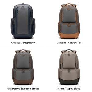 Pickleball Large-Capacity Technical <b>Backpack</b> with Full Trim Wrap Holds 6 Paddles with Vented Shoe Compartment 900D Matte Custom - Product Image 5