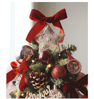 Nouvel ensemble de décorations de Noël en forme d'élchons, modèle chinois, pour scène de Noël, mini-ornement de gâteau de table
