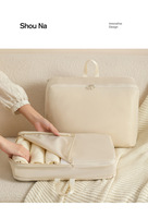 Sac de rangement pour vêtements imperméable en polyester BRM, valise, compression, forme cubique portable, grande taille