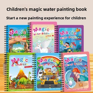 Livre de <span class=keywords><strong>dessin</strong></span> <span class=keywords><strong>à</strong></span> l'eau magique DIY pour enfants - Format 16mo - Jouet de coloriage pour bébés et jeunes enfants - Product Image 2