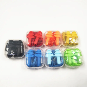Geräuschunterdrückende Silikon-Ohrstöpsel Komfortable Silikon-Ohrstöpsel 1 Paar Box NRR 29dB für Schwimmen Erwachsene Ohrstöpsel Wasser Dusche - Product Image 3