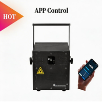 STSLITE - Láser RGB de 5 W con Control por Aplicación y Láser Rojo Único de 1200 MW con 6 Ojos y Efecto de Haz de Luz Láser Mini Alien