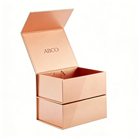 Contenitore regalo pieghevole personalizzato per finestra Magnetbox, imballaggio magnetico opaco per gioielli di profumo, cartone in carta resistente alle candele
