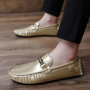 Chaussures pour hommes automne 2025, bout rond, talon bas, chaussures de conduite, dessus en cuir véritable, imperméables, respirantes, à enfiler, bureau, carrière - Product Image 5