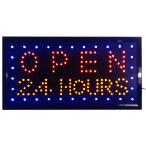 2021 Amazon's Best Selling 24 Hour Open Neon Sign Customized Power Saving LED Open Sign