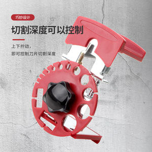 Dénudeur de câbles portatif à lame ronde en acier nickel-chrome, entrée frontale, outil de coupe et de dénudage de fils pour le bricolage - Product Image 4