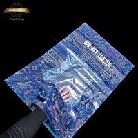 Sacs fourre-tout imprimés en gravure recyclables certifiés GRS, transparents, pour emballage long, fleuristes, cadeaux de fête, chaussettes, chaussures, usage promotionnel