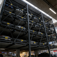 Peralatan Parkir Mobil Tabitha Multilevel Lift Slide Puzzle Bersertifikasi CE Sistem Otomatis