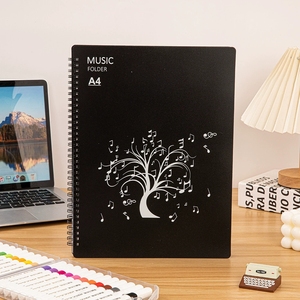 Wholesale Custom Logo A4 Spiral‑Bound Sheet <b>Music</b> Folder Tree Design For <b>Music</b> School - Product Image 2