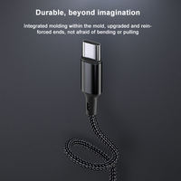 Cable Trenzado Tipo-C a Tipo-C de Carga Rápida Original de 60W con Cobre Puro y Nailon para iPhone 15 Pro Max