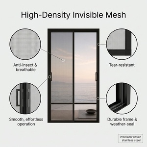 Porte coulissante panoramique en verre ultra-mince de 38 mm |   Système coulissant à emboîtement de qualité architecturale certifié NAFS - Product Image 4