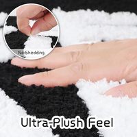 Alfombra de Baño Divertida FIGOO con Diseño de Arcoíris Azul, Alfombra de Ducha Antideslizante y Lavable con Estampado de Personas Desnudas