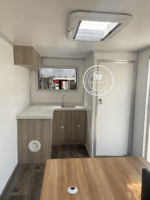 Remorque de bureau mobile de chantier, conteneur, 4 roues, bureau de chantier extérieur avec salle de bain, remorque de bureau portable
