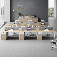 Ensemble de bureau et chaise en MDF pour employés, poste de travail durable, minimaliste et moderne