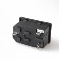 Prise d'alimentation C14 Lanz Snap-in avec fusible et interrupteur à bascule pour machine à cerclage et unité d'érection de cartons
