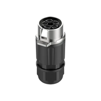 Connecteur d'alimentation industriel IP68 en plastique et en métal EW-LP28 3 5 broches mâle femelle Led connecteur de fil étanche