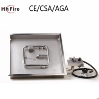 Extérieur En Acier Inoxydable 304 Gaz naturel/LP Foyer Brûleur à Anneau et Casserole