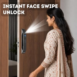 <b>New</b> Arrival WIFI Video Call Digital <b>Lock</b> Fingerprint Card Unlock Cerradura Inteligente Biometric <b>Front</b> <b>Door</b> <b>Lock</b> - Product Image 3