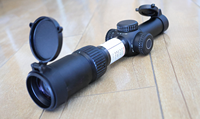 Optique tactique 1-6x24 SFP en alliage d'aluminium, lunette de chasse à deuxième plan focal, entièrement multicouche, base de montage de 30 mm, LPVO compact