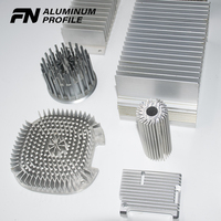 Usine chinoise 6000 dissipateur thermique en Aluminium, usinage Cnc profil en Aluminium OEM Extrusion de dissipateur thermique