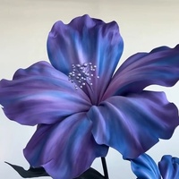 Bouquets géants sur pied en EVA Hibiscus faits main haut de gamme pour mariages, décorations de fêtes et vitrines