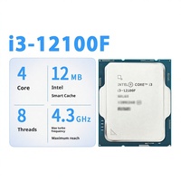 Intel Core I3-12100F Boxed 4-Core 4.3GHz Desktop CPU Processor LGA1700 Compatible with H610/B660
