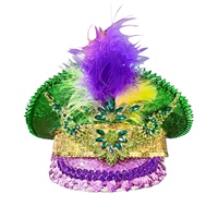 Chapeau de capitaine steampunk en strass à faible MOQ, chapeau de pirate avec logo personnalisé, idéal pour les foires d'été et les soirées de démolition derby