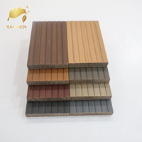 Planches de terrasse en WPC de haute qualité pour l'extérieur, dalles de terrasse en bois composite pour jardin et terrasse
