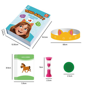 Juego <span class=keywords><strong>de</strong></span> Mesa Global Bridge WHO AM I, Juego Educativo Familiar, Juego <span class=keywords><strong>de</strong></span> Adivinanzas <span class=keywords><strong>para</strong></span> Niños <span class=keywords><strong>de</strong></span> <span class=keywords><strong>6</strong></span>+ Años con 75 Cartas y <span class=keywords><strong>6</strong></span> Diademas - Product Image 6