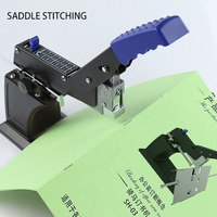 Agrafeuse de bureau robuste en métal SH-03 pour reliure à point de selle, capacité de 100 agrafes pour livres et documents A3/A4