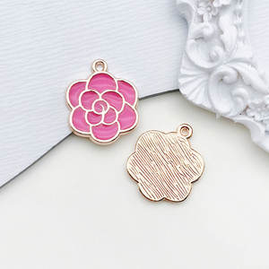 Nouveau Haute Qualité En Gros Rose Alliage Charme Boucles D'oreilles Bijoux DIY À La Main Accessoires Multi-Styles - Product Image 2