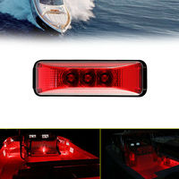 1 pièce, feu latéral à 3 LED, feu de signalisation, lampe pour bus, camion, remorque, caravane, 12V, camping-car, pick-up, remorque, garde-boue, feu arrière