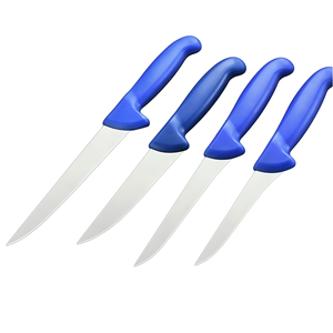 Cuchillo para Deshuesar de 7 Pulgadas, Hoja de Acero Inoxidable, Mango Azul Antideslizante de PP, para Procesamiento de Carne y Aves, Restaurante, HORECA, Comercial - Product Image 1