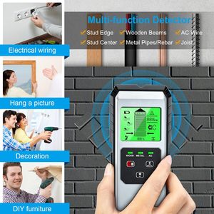 2025 TH330 6-em 1 <span class=keywords><strong>Detector</strong></span> De Metal Industrial <span class=keywords><strong>Detector</strong></span> De Parede Digital Scanner De Parede Magnética para Metal Studs Live Wire Beams Pipes - Product Image 3