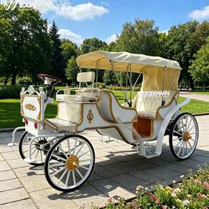 Carroza Eléctrica Turística Victoria con Certificación CE, Motor Silencioso, Estructura Estable, Vagoneta sin Caballos para Hoteles, Resorts y Bodas - Product Image 1