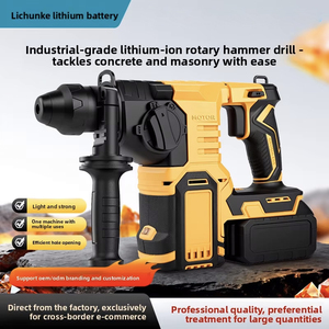 Marteau léger sans balais à batterie lithium-ion, offrant des performances puissantes, un fonctionnement efficace, un faible courant, une grande vitesse et une longue autonomie. - Product Image 2