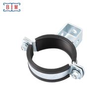 Support de fixation en acier au carbone électrogalvanisé réglable anti-vibration en forme de U pour collier de serrage métrique/pouces de haute performance
