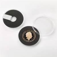 Capsules de pièces de monnaie en or et argent avec joint en mousse, 17mm, 26mm, 32mm, 41mm, 46mm, 1/2 oz
