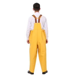 Overol de Pesca con Tirantes, Impermeable, de Plástico PVC Amarillo - Product Image 3