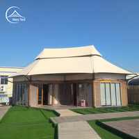 Villa préfabriquée extérieure à 2 chambres, pavillon, tente, suite de glamping de luxe pour la famille