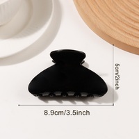 MIO 9cm Nouvelle Arrivée Pince à Cheveux Couleur Morandi Forme Arc Mat Effet Griffe de Requin pour Femmes Filles Printemps Été