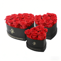Rose éternelle faite à la main en seau, logo personnalisé, formes et tailles personnalisables, boîte cadeau, fleurs éternelles pour la fête des mères et les remises de diplômes