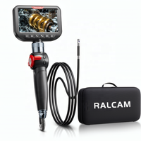 Endoscope industriel H406BD MAX à double objectif, double vue, étanche IP67, résistant à l'huile, pour l'inspection des moteurs automobiles et des tuyaux