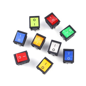 Interruptor de balancín de barco eléctrico, interruptor de montaje de panel cuadrado de alta calidad, resistente al encendido y apagado dpst SPST, <span class=keywords><strong>serie</strong></span> momentáneo de potencia de 20mm de diámetro - Product Image 2