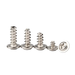 Vis de fixation pour ordinateur en acier au carbone pur, métrique, autotaraudeuse, à tête plate nickelée, classe 4.8, M1.7, M2, M2.3, M2.6, M3, M4, JIS - Product Image 4