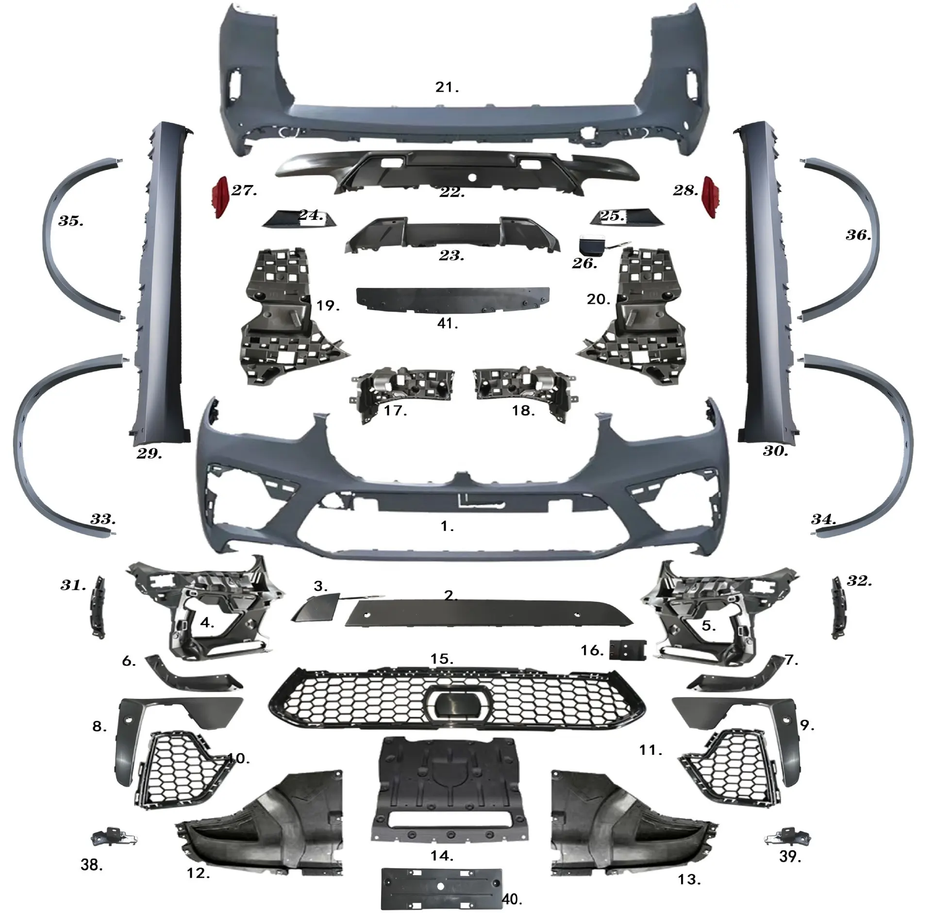 Actualización de kit de carrocería YXQ Factory Sale X5M para BMW X5 G05 kit de conversión a Kit de carrocería X5M