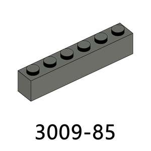 MOOXI 100g/Sac N°3009 Briques en plastique 1 X 6 Tube inférieur Blocs de construction Figurines Modèle Compatible Grandes Marques Jouets Unisexe pour Enfants - Product Image 4