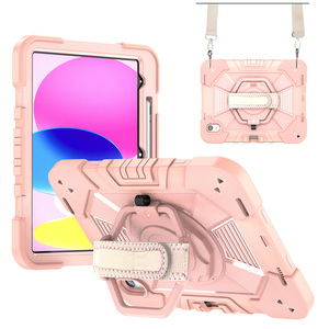 Funda Protectora Industrial con Soporte Giratorio Poligonal, Carcasa Resistente para Tablet <span class=keywords><strong>iPad</strong></span> 10.ª Generación, <span class=keywords><strong>iPad</strong></span> A16, 11.ª Generación, Venta al Por Mayor - Product Image 1