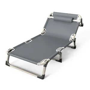 Espreguiçadeira reclinável para almoço de escritório estilo dobrável, chaise longue portátil para casa, preço de atacado